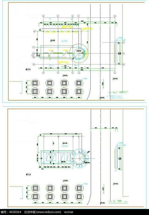 住宅小區大門施工圖CAD素材免費下載 紅動網資源與水暖電安裝工程分包指南
